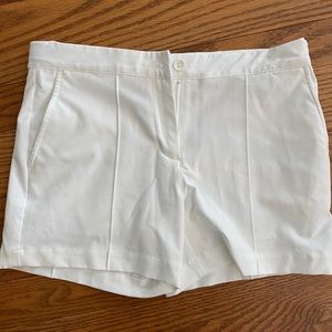Slazenger girls white golf shorts